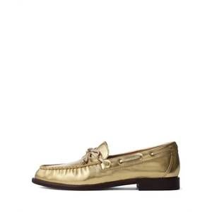 NEW RAG & BONE women's carter boat shoes in gold